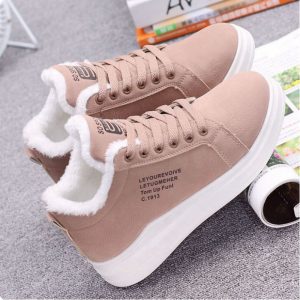 Womens 2025 New Casual Versatile Student Internet Celebrity White Shoes Autumn Winter Fleece Lined Flat Shoes Local Warehouse, Women Shoes, Sneakers